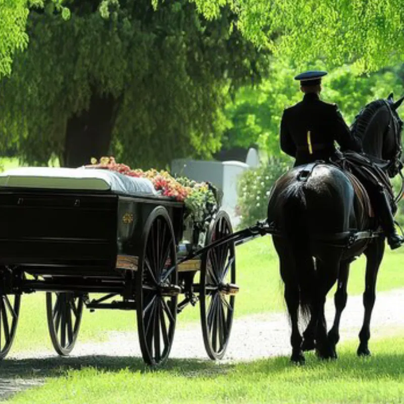 horse and carrage for funeral